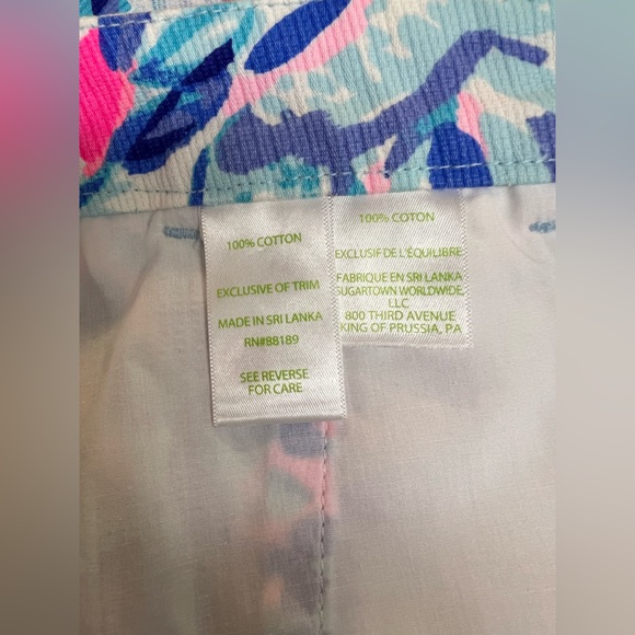 NWT Lilly Pulitzer Callahan Size 16 Short With Lace In Breakwater Party Wave - Picture 5 of 8